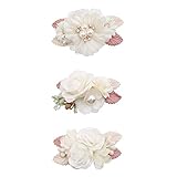 mligril Baby Girls Flower Hair Clips-3pcs Floral Hair Bows Alligator Barrettes for Infant Toddler Sm