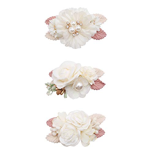 Mligril Baby Girls Flower Hair Clips-3Pcs Floral Hair Bows Alligator Barrettes For Infant Toddler Small #TOP10