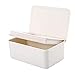 Caja De Toallitas Húmedas Papel De Seda Húmedo De Plástico Porta Toallitas Bebe Caja De Toallitas Para Bebé Estuche De Toallitas Para Bebé Dispensador Toallitas Bebe Para Oficina En Casa, Blanco