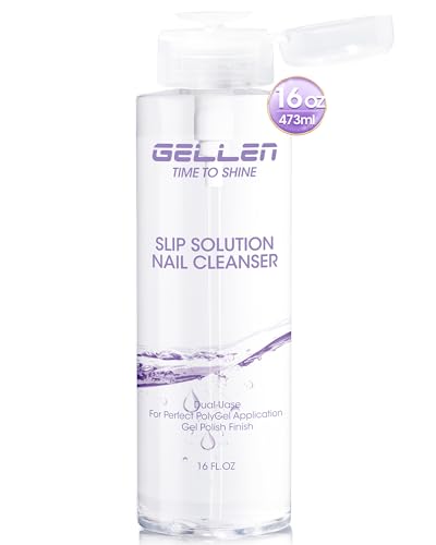 Gellen 16oz Multi-Purpose Nail Cleanser, Pump...