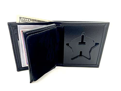 Perfect Fit Shield Wallets Chicago Patrol Bi-Fold Hidden Badge Wallet (Cutout PF480), black3