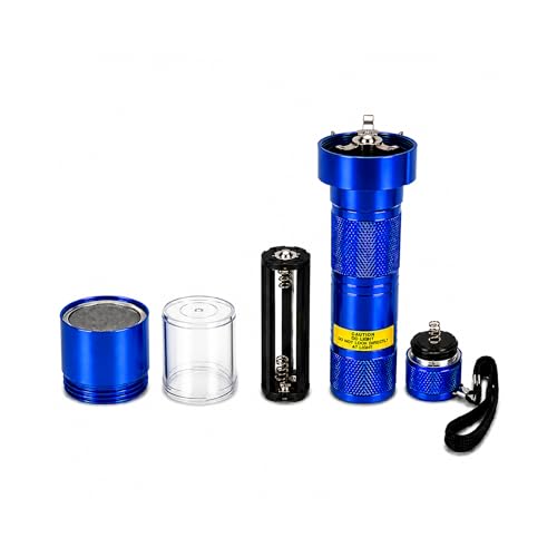 Electric Herb Grinder Spice Herb Grinder Electric Crusher with Sifter Screen to Separate Pollen (Blue) - Image 4