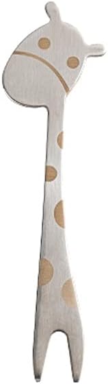 Forks Stainless Steel Fork Silver Household Cute, Compact and Convenient Size 13.3cm*4cm*1.8cm