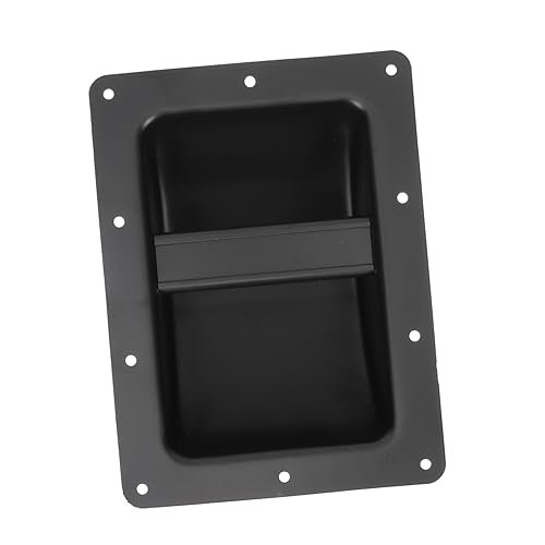 Toddmomy Heavy Duty Speaker Handle Black Iron Grasp for Sound Box for Garage Doors Durable Design for Easy Carrying and Secure Mounting