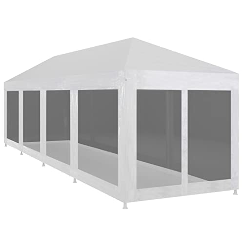 Nqyjm Carpa de Celebraciones con 10 Paredes de Malla 12x3 m pergolas de Jardin,Carpas para Exteriores para Reception,Fiesta,Camping,Festival,Cerveza