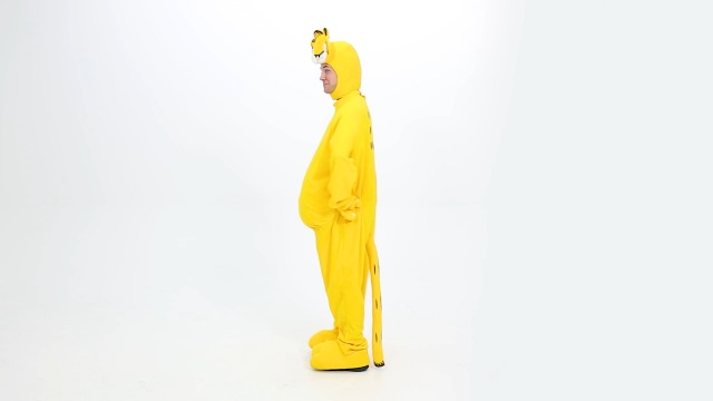 Funidelia Disfraz De Garfield – Mono Y Cabeza – Naranja, Talla S-M – Para Carnaval Y Halloween