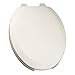 Bath DÃ©cor 1F1E4-00 Deluxe Molded Wood Elongated Adjustable Hinge, White Toilet Seat