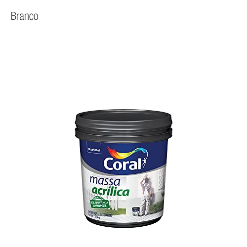 Massa Acrílica  Branco 25kg Coral