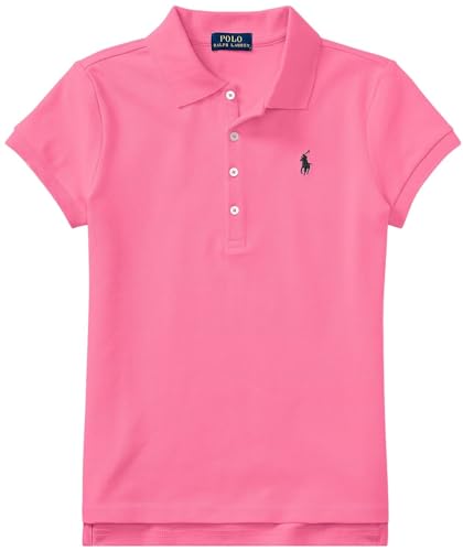 Polo Ralph Lauren Kids Baby Girl's Short Sleeve Mesh Polo Shirt (Toddler) White