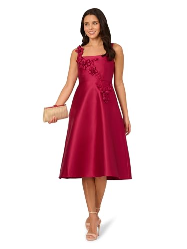 Adrianna Papell Women's Mikado Petal Dress4