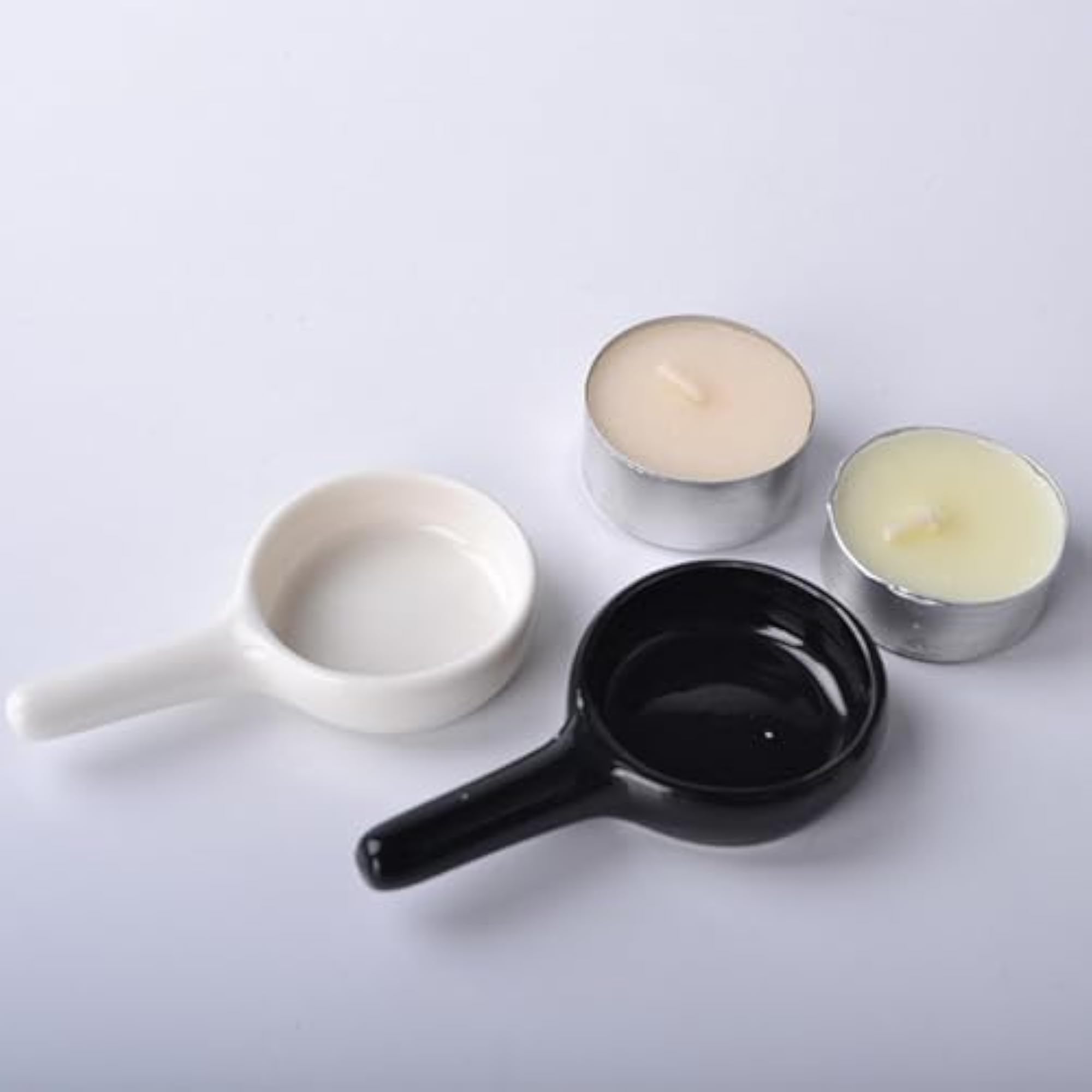 4xTealight Wax Warmer Portable Ceramic Candle Holder