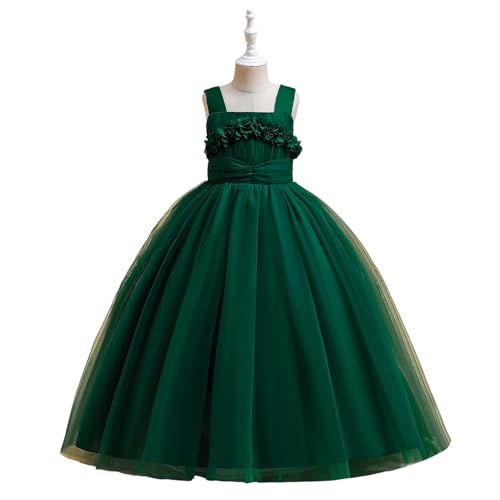 Vestido de verano para niñas con tutú sin mangas elegante 4
