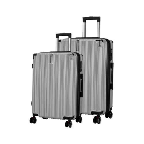 Image of Maleta Nova Check-in Medium and Large | 24'' and 28''| Lightweight, Expandable| Suitcase for Travel | Luggage for Travel | Trolley Bag for Travel Set of 2 (Grey, Set of 2 (Medium-Large))
