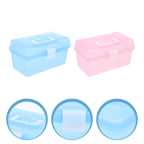 Boîte de rangement transparente pour accessoires cheveux et manucure - 7