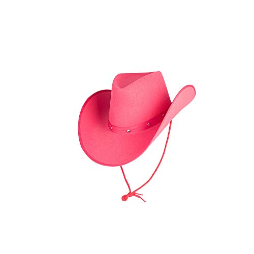 Wicked-Costumes-Chapeau-de-cowboy-Texan-pour-adulte-Rose-vif