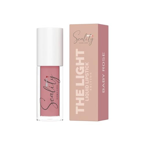 Image of Scality Liquid Lipstick - Baby Rose | Highly Pigmented Matte Lipstick | One Swipe Application | Long Lasting, Transferproof & Smudge Proof | Smooth Comfortable Wear | Perfect for Daily & Occasion Makeup (5 ml)