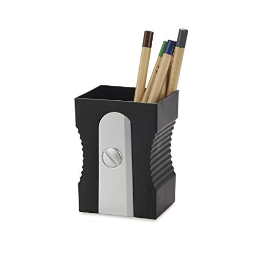 Balvi Pot à Crayons Sharpener Couleur Noir Gardez Votre Bureau rangé Pot à Crayons Original et amusan