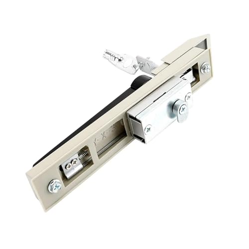 Serrure de châssis beige MS830 pour sécuriser l'armoire de commande de l'atelier