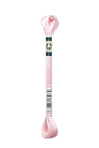 Image of DMC 1008F-S818 Shiny Radiant Satin Floss, Powder Pink, 8.7-Yard