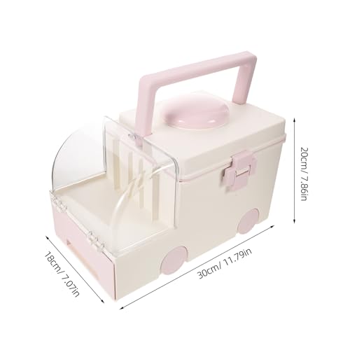 Boîte de premiers secours familiale cerise de grande capacité avec compartiments - 4