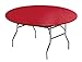 Creative Converting Round Stay Put Plastic Table Cover, 60-Inch, Regal Red -