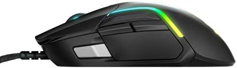 SteelSeries Rival 5 - Gaming Mouse  FPS, MOBA, MMO, Battle Royale  18,000 CPI TrueMove Air Optical Sensor  9 Programmable Buttons  85 g Competitive Weight, Black