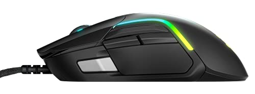 Rival 5 - Mouse da gioco, FPS, MOBA, MMO, Battle Royale, sensore ottico TrueMove Air da 18.000 CPI, 9 pulsanti programmabili, peso competitivo 85 g, nero - Mouse gaming - Immagine 5