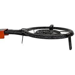 Mejores Paelleras Para Gas Garcima 76040 Hornillo paellero Gas Plano l-40 2 Fuegos, Negro, 41x 65 x 12 cm