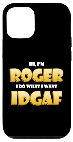 Roger Costume IDGAF Funny Meme Halloween Costume For Rogers �X�}�z�P�[�X iPhone 12/12 Pro �p