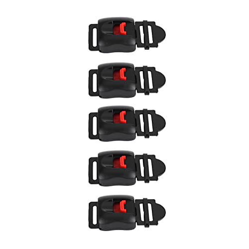Walmeck 5 Pièces Boucle de Sangle de Menton à de Vitesse à Dégagement Rapide pour Casque de Moto, Boucle de Sangle de Casque Professionnelle à sécurité Rapide avec une Grande