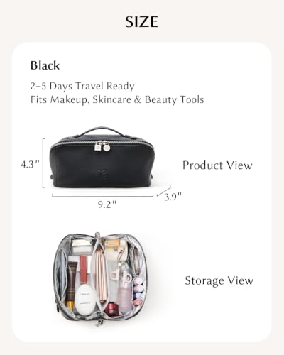Image of EACHY Travel Makeup Bag Organizer, Toiletry Bag for Women, Cosmetic Pouch
