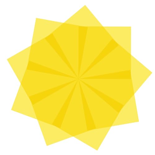 Lystaii 9pcs Lighting Gel Filter 11.8 x 11.8 Inches Gel Light Filter Color Correction Colored Overlays Transparent Color Filters Film Plastic Sheets for Film, Video, Photo, Stage Studio (Yellow)