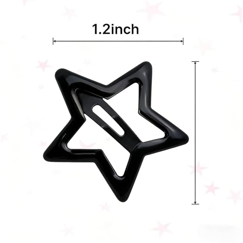 60 pinzas de cabello estrella para mujeres metal miniatura 2