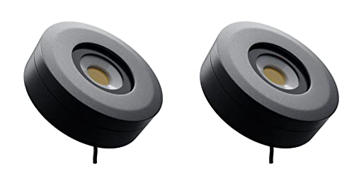 Nortek Platina+ 5W COB LED Surface Spotlight | Focus Light for Ceiling, Mirror, Bathroom & Wall Decor | IP66 Waterproof Anti-Glare Light for Balcony, Staircase & Indoor Use | Warm White – Pack of 2