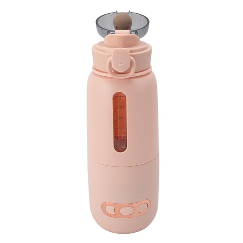 Portable Bottle Warmer, 300ML USB Cordless Milk Warmer Support 37? to 55? Adjustable Fast Heating, for Vehicle Car Airplane Travel Camping