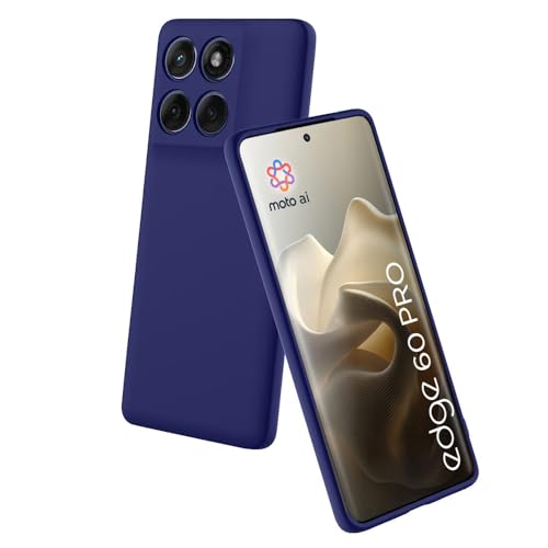Image of Back Cover for Motorola Moto Edge 60 Pro 5G | Full Camera Protection | Premium Liquid Silicon Case | Flexible Bumper Case for Motorola Moto Edge 60 Pro 5G (Dark Blue)