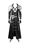 Dasnek Adult FFVII Sephiroth Costume Men Game FF7 Teen Sephiroth Uniform FullSet (black-only coat, M), Medium