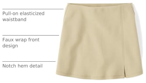 The Children's Place,Girls,Uniform A-Line Ponte Skorts,Sand,Small — view 2
