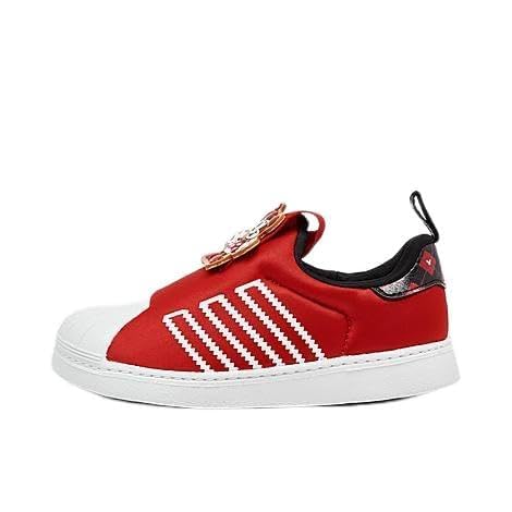 adidas Toddler Girls Originals Minnie Mouse Superstar 360 Casual Sneakers from Finish Line - Red White