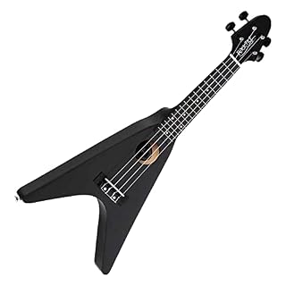 Rocktile FV-04 BK ukulele noir - Les Beatles, Paul McCartney, John Lennon, RIngo Starr, George Harrison