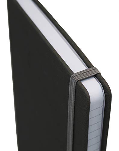 Lytek Faux Leather Lined Journal Notebooks With 120 Gsm, Hardcover Executive Notebook, 5.25 X 8.25 Inches For Writing - Date Mark, Inner Pocket, Ribbon Mark & Elastic Closure (Grey, Pack Of 6) #TOP2