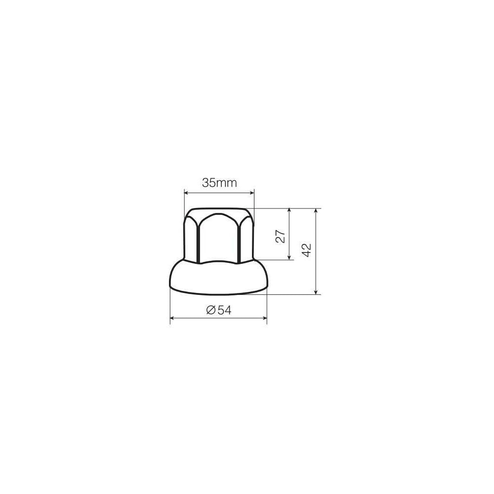 Set 40 Copribulloni In Acciaio Inossidabile Lucidato Lampa, Diametro 32 Mm
