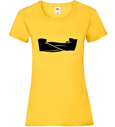 T-shirt pour femme avec manches croisées finition soignée Jaune tournesol XXL