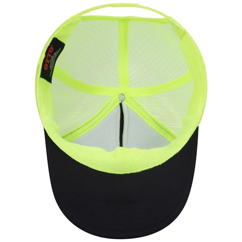 Image of OTTO Polyester Foam Front 5 Panel High Crown Mesh Back Trucker Hats in 97, Bulk, Wholesale
