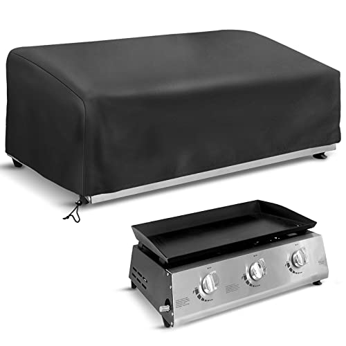 Schleuder Housse de Protection pour Plancha,Dimension 60 x 60 x 25 cm, Bâche Imperméable en Polyester avec Élastique de Serrage,Facile à Nettoyer,pour Plancha,Gazinière,Barbecue Extérieur Cover