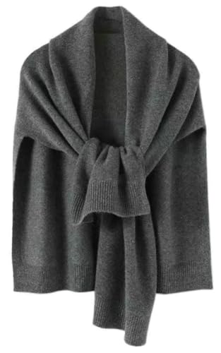 Hycurey Warm Knitted Pashmina Wrap Women’s Winter Knotted Classic Neck Protect Scarf Air-Conditioned Room Thick Sweater Shawl