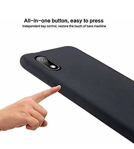 Image of Mobile Back Cover Case for Honor 8S / Huawei Y5 (2019), Amn-Lx9, Amn-Lx1, Amn-Lx2, Amn-Lx3 (Silicone Case|CameraProtection|Black SC1510)