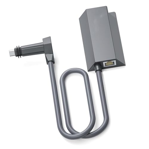 Adaptador Ethernet, Adaptador de Internet Satelital RJ45 Gigabit para Gen 2 para Rectangular V2, Adaptador de Red Externo Ethernet de 1000Mbps con Cable miniatura 1
