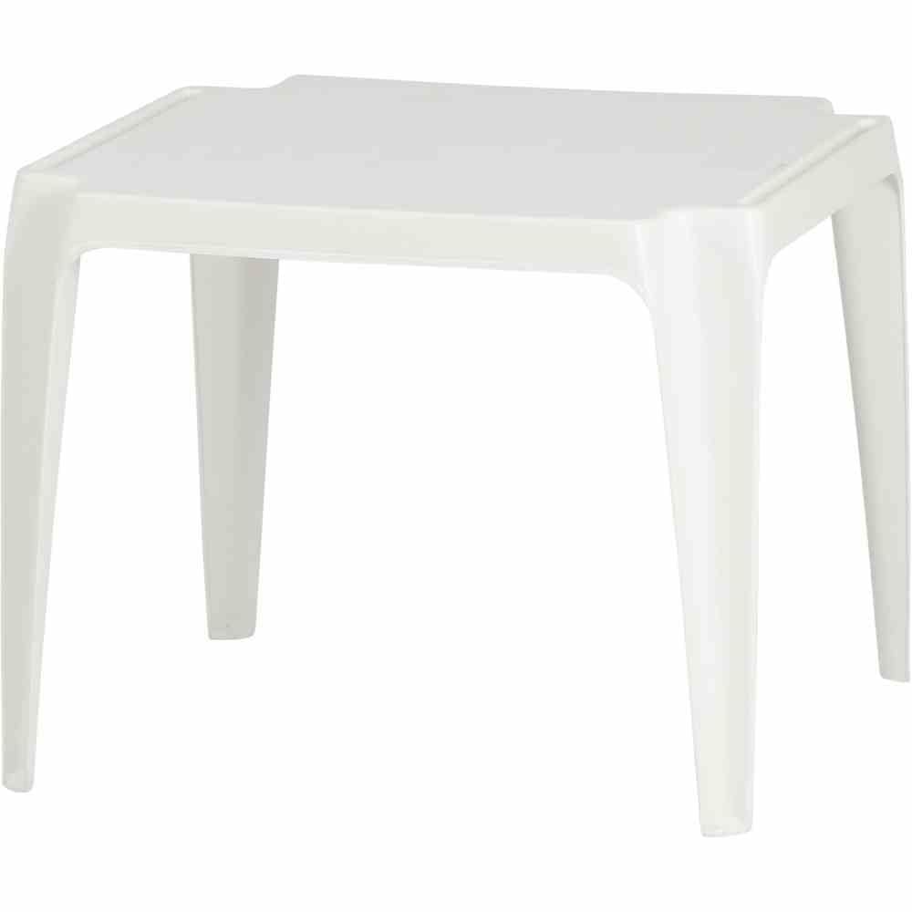 möbelando Kindertisch >Tavolo< in weiß, Kunststoff - 56x44x52cm (BxHxT)