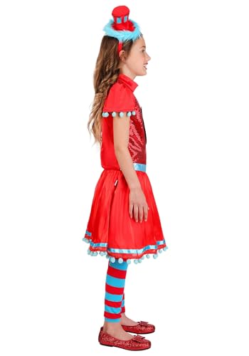 Disfraz Dr Seuss Thing 1 y 2 para niña con gorro y medias miniatura 6